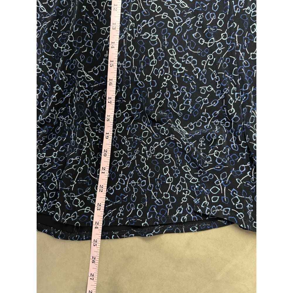 Choices Vintage Womens Petite A Line Skirt. Black With Designs. Sz PL - Picture 8 of 8